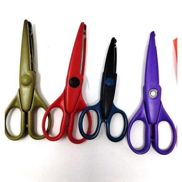 Lot 15 Scrapbooking Edger Scissors 3‎  PROVO 12  UNBRANDED Supplies Paper Art - Picture 7 of 9